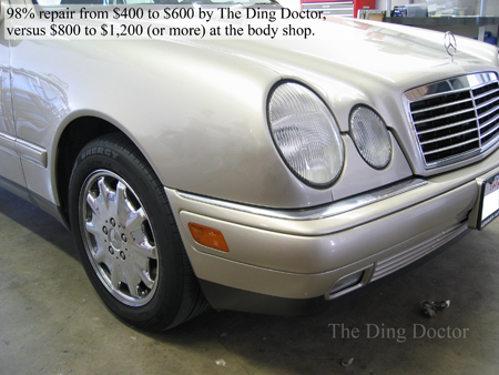 The Ding Doctor achieves amazing results with dents ranging from basic to extreme. 